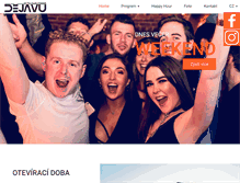 Tablet Screenshot of dejavuclub.cz